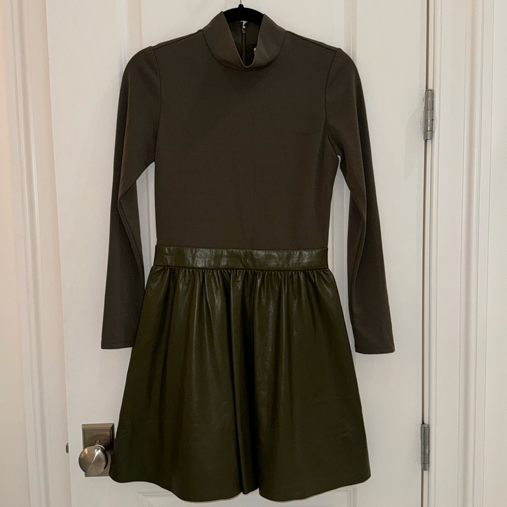 Alice and Olivia dress olive